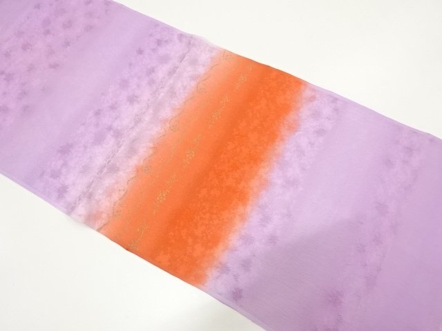 JAPANESE KIMONO / GOLD-LEAF OBIAGE